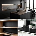 FUKU MON 24"x786" Black Wallpaper Peel and Stick Black Contact Paper Matte - Image 2