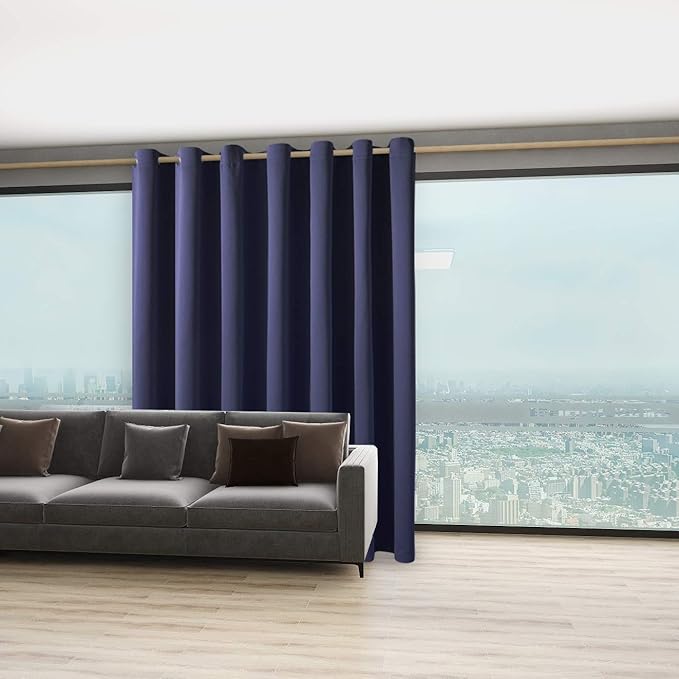 BONZER Room Divider Curtain Total Privacy Wall Wide Thermal Insulated Blackout - Image 5