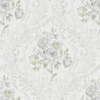 Ismoon Vintage Peel and Stick Wallpaper Floral Contact Paper Boho White and by Ismoon