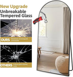 Prywot Arched Full Length Mirror, Modern Full Body Mirrors - Image 5