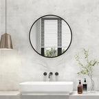NEWBULIG 20 Inch Round Wall Mirror, Bathroom Mirror - Image 7