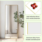 Sunniry Gold Full Length Mirror 56x18 inch, Standing Mirror Full Length - Image 2