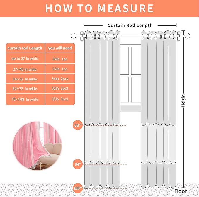 XiDi Curtains for Girls Bedroom, Room Darkening Hot Pink Curtain, 1 Panel - Image 7