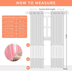 XiDi Pink Blackout Curtains, Room Darkening Curtains - Image 3