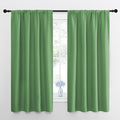 NICETOWN Bedroom Curtains Blackout Draperies, Froest Green, 1 Pair, 34-inch W x by NICETOWN