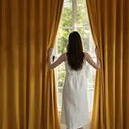 NICETOWN Yellowish Gold Velvet Curtains 108 inches Long, Bedroom Velvet Window - Image 2