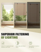 FoundGo Retro Bamboo Blinds 60" W x 72" H Bamboo Roman Shades Light Filtering - Image 5