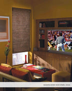 Cordless Woven Wood Roman Shades, 72W x 36H, Hatteras Camel, Sizes 20-72 Wide - Image 4