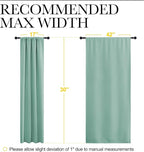 NICETOWN 2 Panels Blackout Curtains, Rod Pocket Thermal Insulated Drapes - Image 6