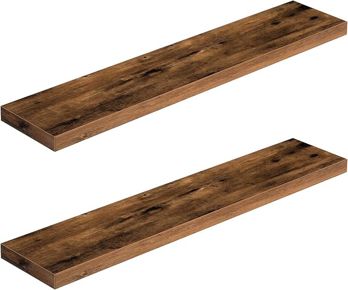 HOOBRO Floating Shelves for Wall, Wall Mounted Shelf Set of 2, 39.4" Hanging by HOOBRO