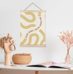 Yomisex Yellow Slow Down You're Doing Fine Inspirational Wall Art Poster - Image 3