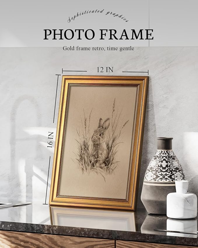 VIYYIEA Vintage Gold Framed Wall Art - Image 2