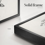 Framed Black and White Floral Wall Art - Image 9