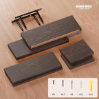 RICHER HOUSE Floating Shelves Set of 3, Modern Bathroom Shelves Wall Mounted - Image 3