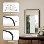BEAUTYPEAK 24" x 36" Rectangular Aluminum Alloy Frame Wall Mounted Bathroom - Image 3