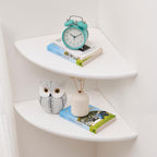 Corner Shelves, Round End Wall Mount by Coamily