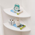 Corner Wall Shelves, Round End Wall Mount Display Shelf by Coamily
