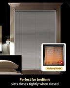 UNISHADES Custom No Tools No Drill Cordless Mini Blinds, 100% Privacy L-Shaped - Image 5