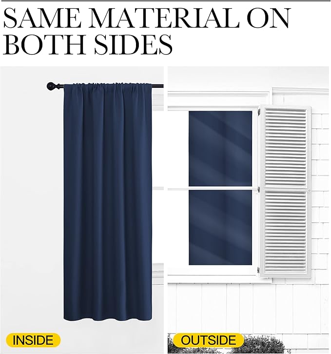 NICETOWN Bedroom Curtains Blackout Draperies - Image 6