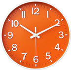 HZDHCLH Wall Clocks Battery Operated, Wall Clock Orange, 14 inch Wall Clock by HZDHCLH