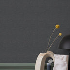 SHUFA Navy Blue Brown Cotton-Like Textured Grasscloth Wallpaper Matte Thick - Image 4
