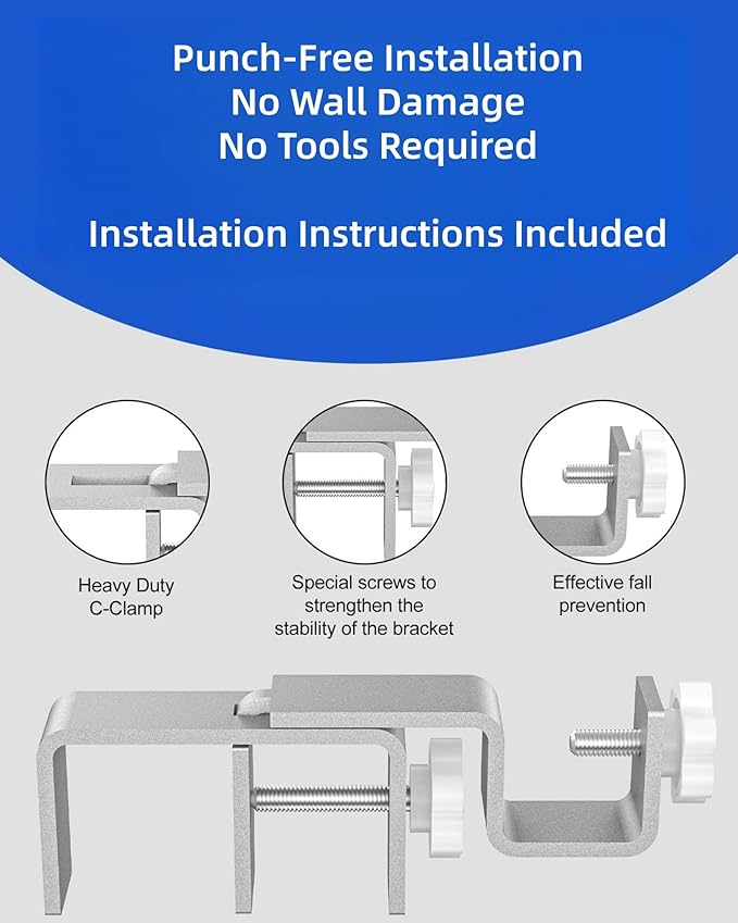 Over-Blinds Curtain Rod Brackets - Image 5