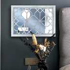 Wocred Set of 2 Rectangular Wall Mirror, Gorgeous Rustic Farmhouse Accent Mirror - Image 4
