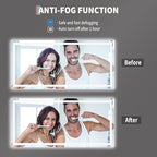 LED Bathroom Mirror 55 x 26 inch, Lighted Bathroom Vanity Mirror - Image 4