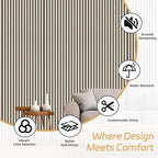 RITOLLO 4 Pack Wood Panels for Wall, 47.2"×23.6" Wood Slat Acoustic Panels for - Image 6