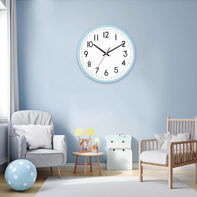 HZDHCLH Wall Clock Silent Wall Clocks Battery Operated 8 Inch Modern Non - Image 8