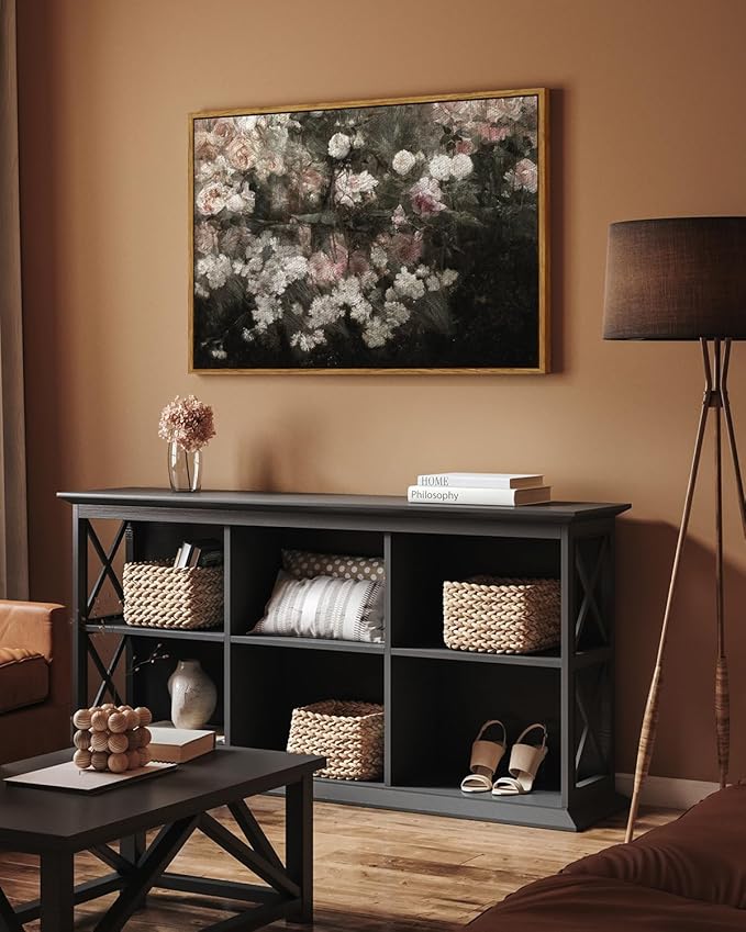 InSimSea Framed Canvas Wall Art Vintage Decor, Home Decor Garden in May Flower - Image 3