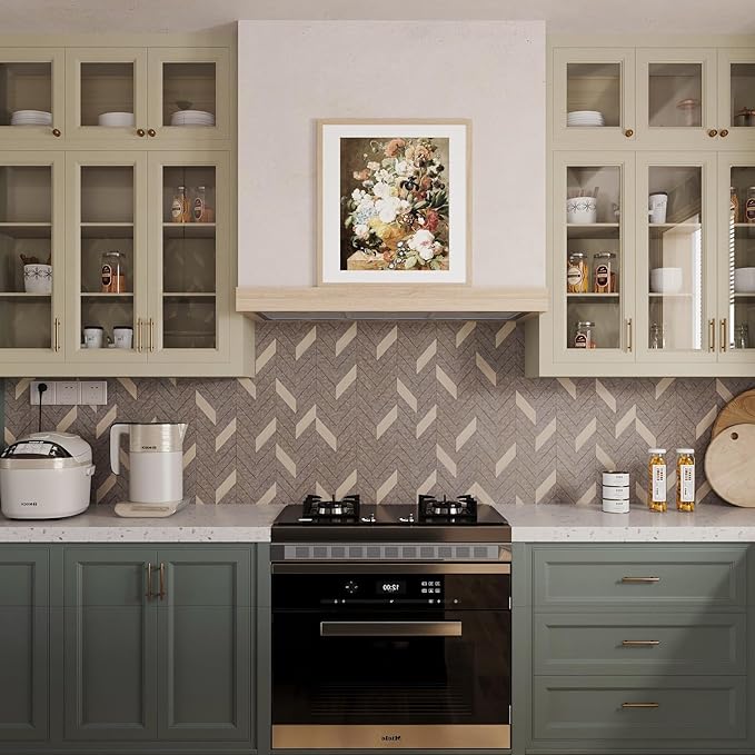 BOMENG Herringbone Peel & Stick Wallpaper - Image 6