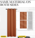 NICETOWN Burnt Orange Window Curtains Blackout Drapes, Thermal Insulated Solid - Image 6