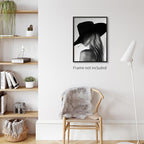 FuSatisYilife Trendy Black And White Wall Art Cool Western Woman Smoking Prints - Image 6