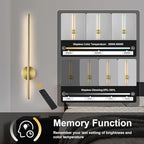 Battery Operated Modern Wall Sconces, Dimmable Wireless Wall Light Set of Two - Image 5
