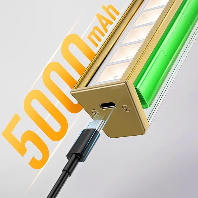 Afyuol Picture Lights for Wall, Brushed Gold Battery Operated Picture Light - Image 5