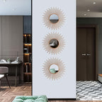3 Pack Metal Mirrors for Wall Sunburst Wall Mirrors Home Décor Decorative - Image 7