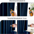 CUCRAF Navy Blue Blackout Curtains 54 inch Length 2 Panels Set, Rod Pocket Room - Image 5