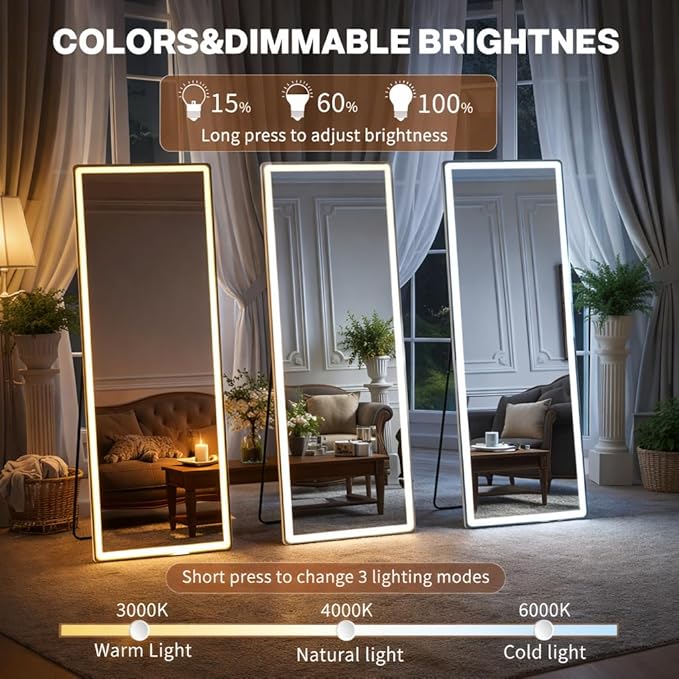 71" x 26" Arched Full Length Mirror - Image 4
