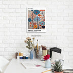 Yayoi Kusama Framed Wall Art 16x24in Vintage Japanese Painting Posters Tokyo - Image 6