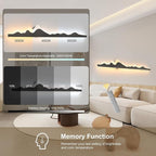 Qcyuui Wall Sconce with Remote Control 47.2inch Dimmable LED Wall Lights Black - Image 4