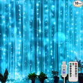 suddus Curtain Lights for Bedroom, 200 Led 6.5ft x 6.5ft Hanging String Lights by SUDDUS
