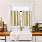 RYB HOME 100% Blackout Short Curtains by RYBHOME