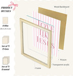LARTSFRO Coquette Pink Bow Jesus Wall Art Decor Posters, Inspirational Bible - Image 2