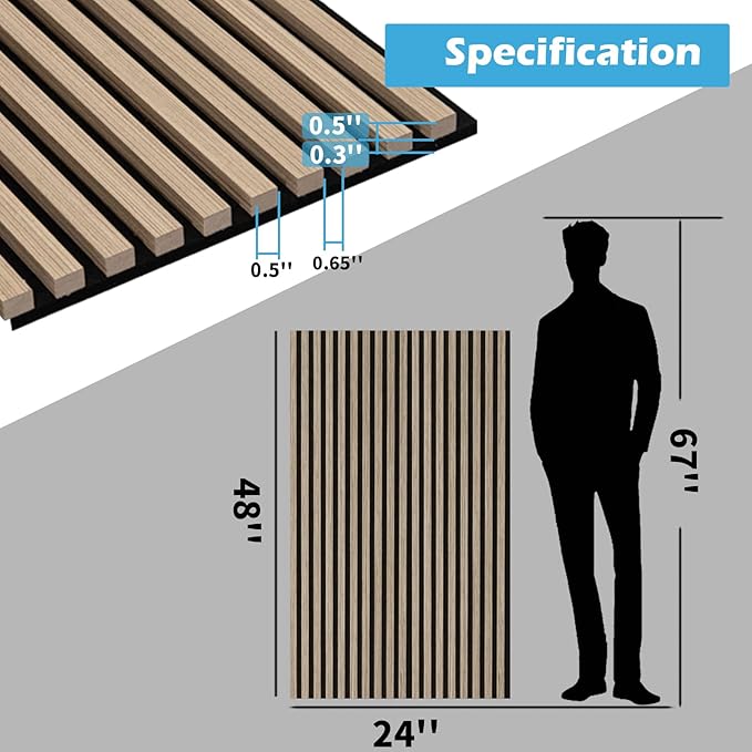 Art3d 2-Pack 48" x 24" Acoustic Wood Panels - Image 6