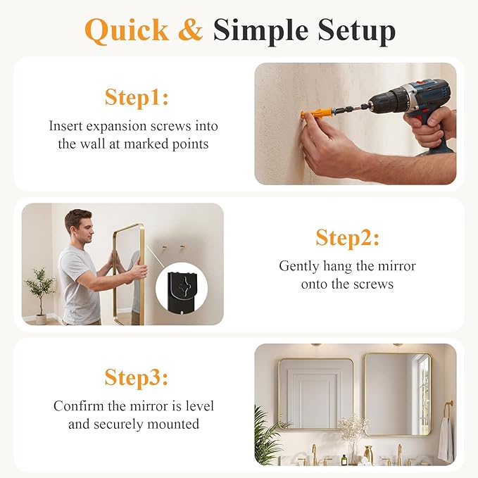 NEWBULIG 16X20 Inch Bathroom Mirror - Image 5