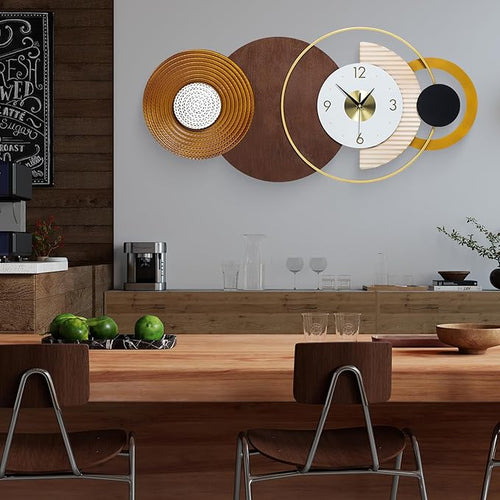 32x16 inch Large Modern Mid-Century Wall Clock by Wecreatemoderndesign