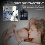 ArtSocket Wooden Wall Clock Silent Non-Ticking, Battery Operated - Image 2