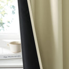 RYB HOME 100% Blackout Basement Curtains 30 inches Long, Heat & UV Blocking - Image 4