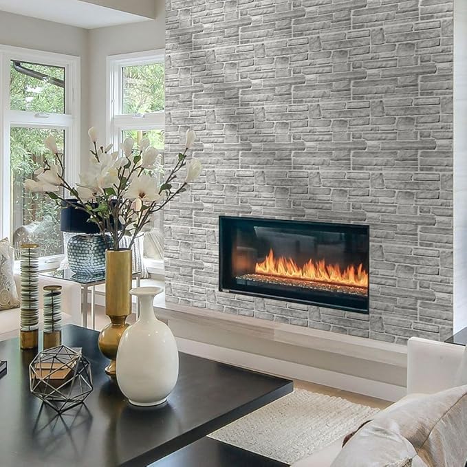 Commomy Peel and Stick Stone Wall Panels - Image 2